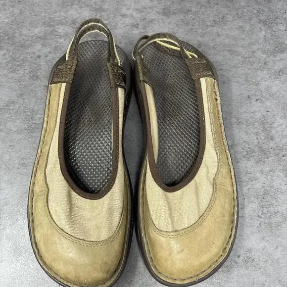 Chaco Devotee Slingback Sandals Womens Size 8.5 Slip On Brown Leather Closed Toe - Picture 8 of 9